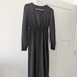 Shein Black Long Sleeve Dress, size 6